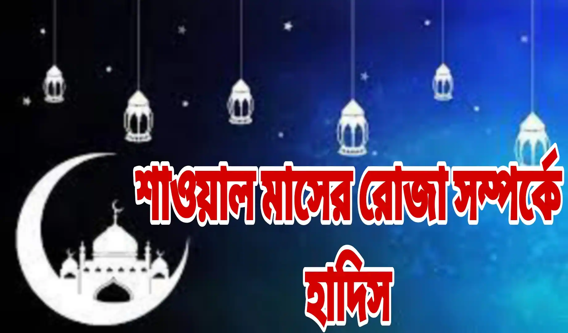 শাওয়াল মাসের রোজা সম্পর্কে হাদিস